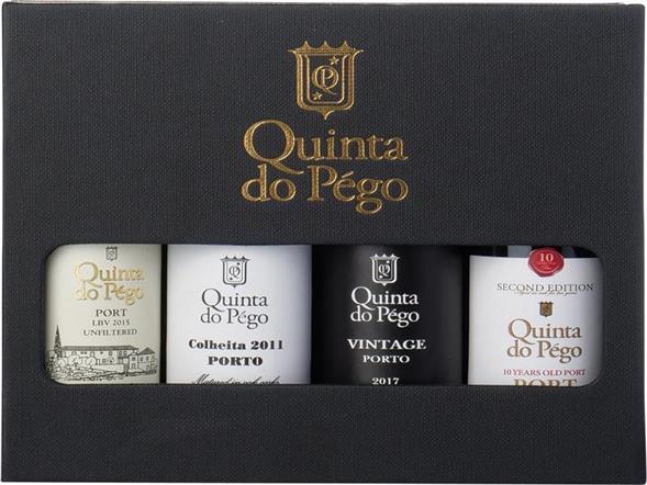 Quinta do Pégo Miniature gavekasse  4 x 5 cl portvin